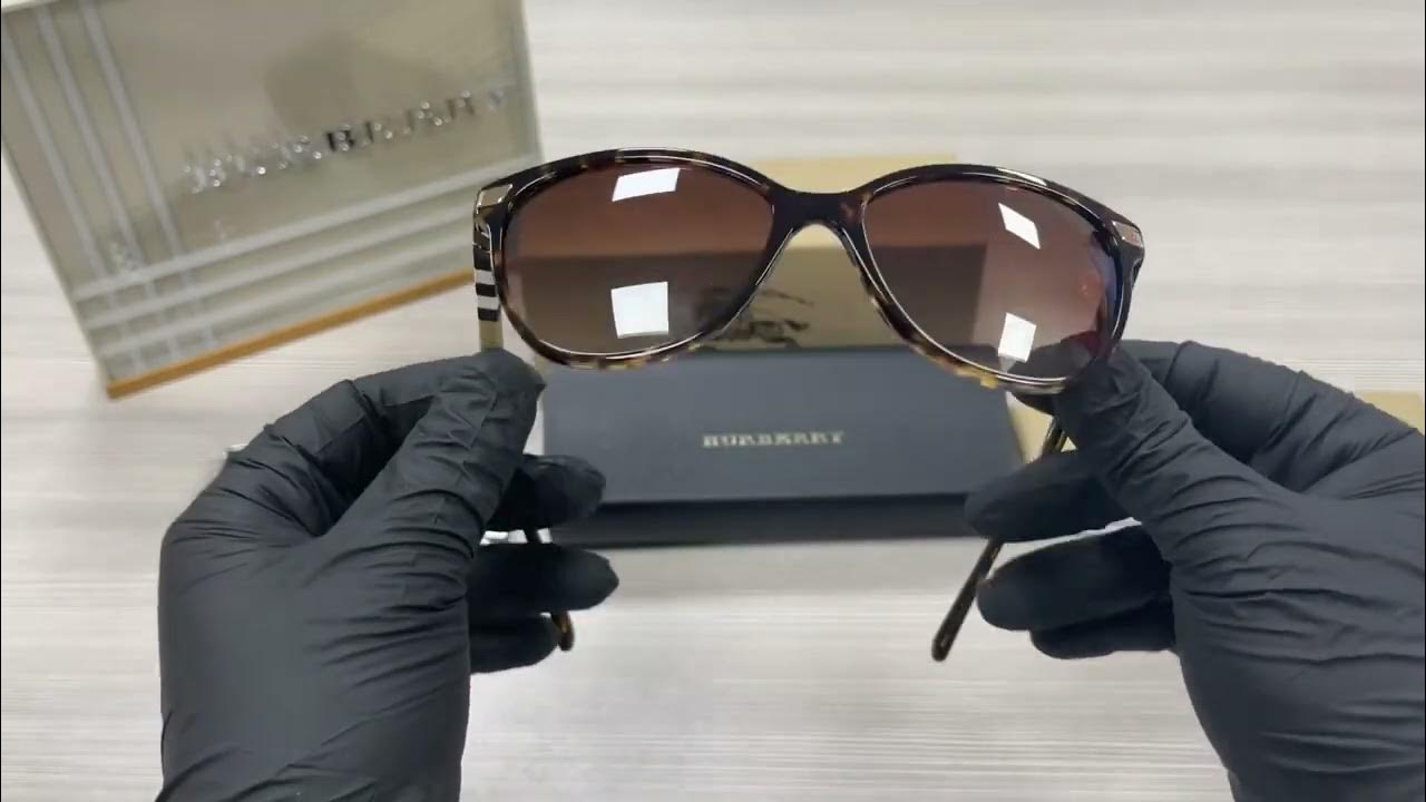 Burberry B4216 30018G Dark Havana Gold WhiteGray Gradient Sunglasses