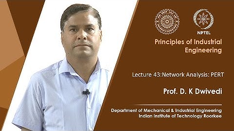 Lec 43 : Network Analysis: PERT