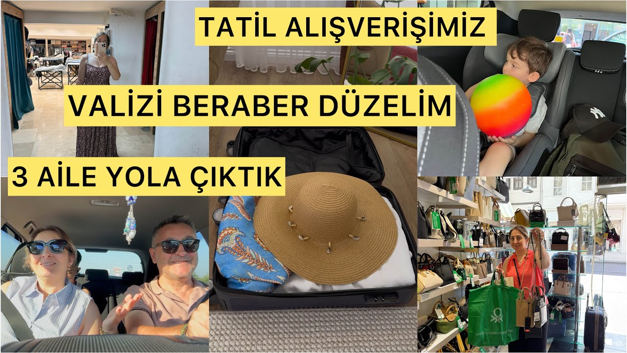 AİLECEK TATİLE ÇIKIYORUZ❌TATİL VALİZİNİ BERABER DÜZELİM❌YENİ ELBİSEM❌NELER ALDIK ❌İLK ROTA İZMİR❌