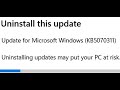 How To Uninstall KB5070311 Update On Windows 11