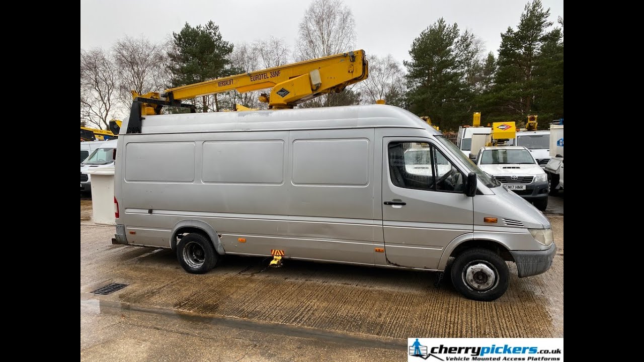 2003 Mercedes Sprinter Versalift 38NF Access Platform Cherry Picker - WX53 FDO