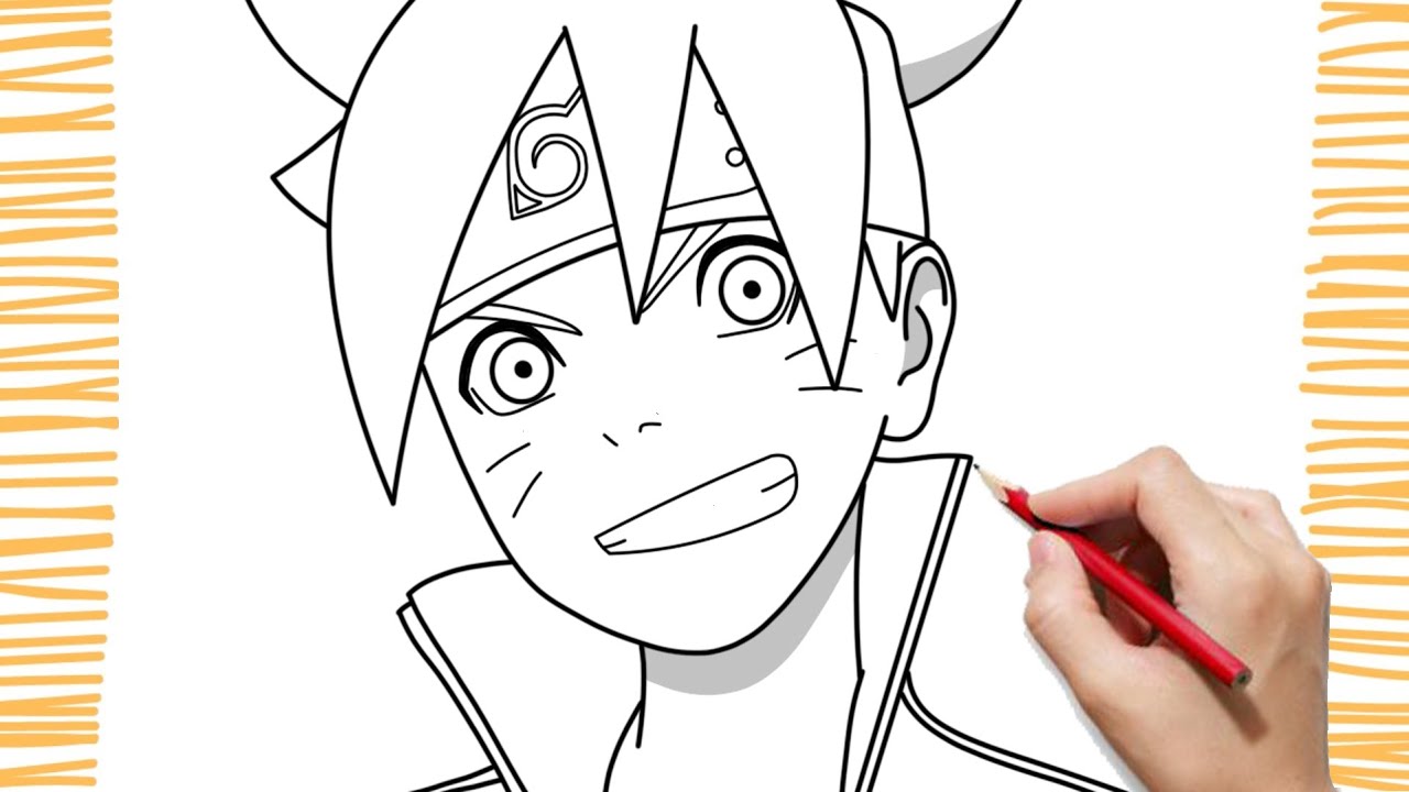 Pin on Boruto - Como desenhar Boruto