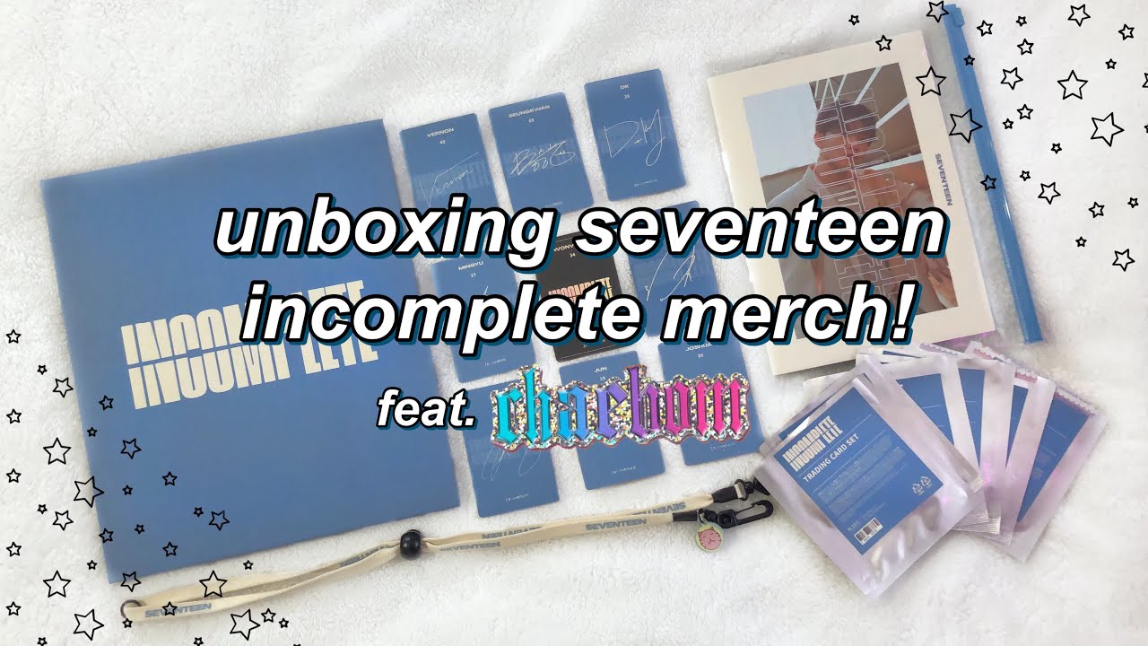 seventeen incomplete merchandise unboxing + haul! ☆ featuring chaebom