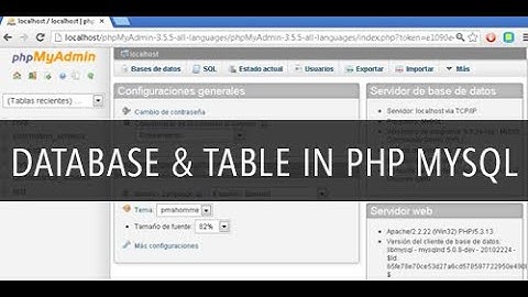 How to create Database & Table in php mysql tutorial - Step by step guide
