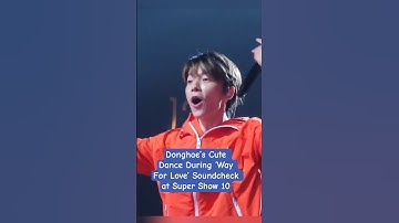 Donghae’s Cute Dance During ‘Way For Love’ Soundcheck at Super Show 10