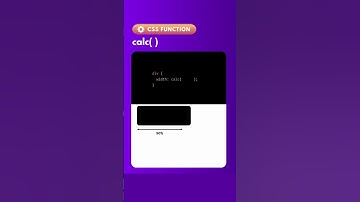 CSS CALC() FUNCTION SHORT VIDEO