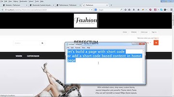 Build Content with short code in Perfectum Prestashop theme