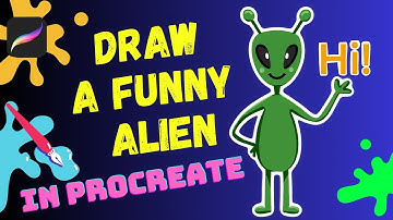 Draw a Funny Alien in Procreate – Easy and Fun! Drawing for kids and beginners