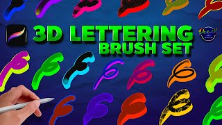 3D Lettering Brush set By Pex-cil screenshot 4