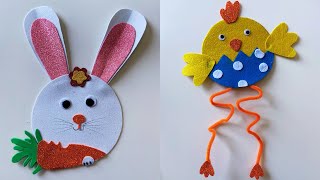 EASTER BUNNY CRAFT | LAST MINUTE EASTER DECORATIONS WITH FOAM SHEETS