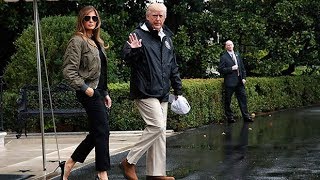 Melania Trump ridiculed for wearing high heels to visit Houston floods