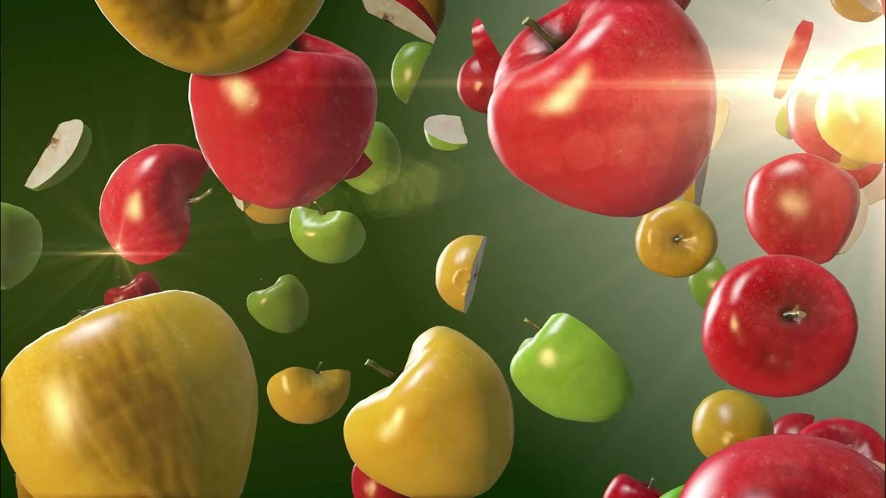 летающие яблоки. зеленые яблоки летят. Flying apples. падающее яблоко. эпл грин яблоко.