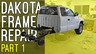 Rusty Frame Repair Dodge Dakota Part 1 - Disassemble the Truck