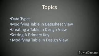 Class 8 Computer || Working with Tables || MS Access