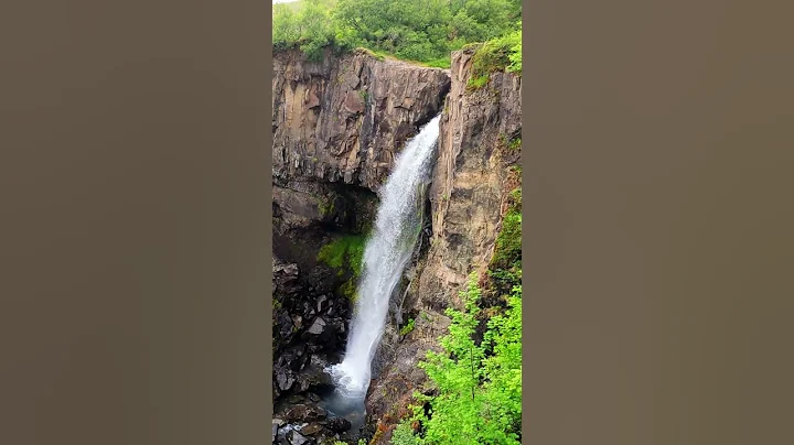 Hike to Iceland’s Most Stunning Waterfall 🇮🇸 #Short #Shorts #Iceland