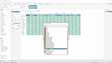 Highlight Row and Column in Tableau Software – video Skill Pill