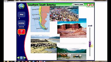 Map Skills: South America Interactive Whiteboard Software