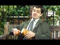 Slice bread the bean way  mr bean funny clips  mr bean official