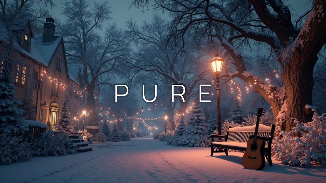 Спокойная акустическая гитара ~ Мягкая зимняя атмосфера ~ Нежные мелодии для сна и учебы