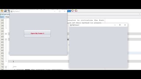 Java Open New Window On Button Click  | NetBeans