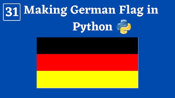 Make German Flag in Python Turtle | Python Turtle Graphics Tutorial #31 | make flag in python turtle