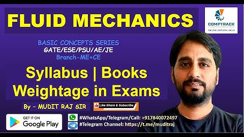 Fluid Mechanics by Mudit Raj Sir | Syllabus Books & Weightage in Exams