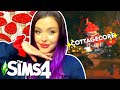 Can I Build a Cute COTTAGECORE Home out of a Mushroom in The Sims 4? // House Building Challenge