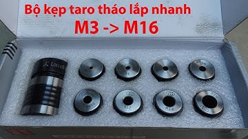 Bộ kẹp taro tháo lắp nhanh M3-M16 L0316B18 dùng cho máy ta rô