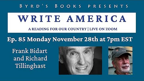 Write America episode 85: Frank Bidart and Richard...