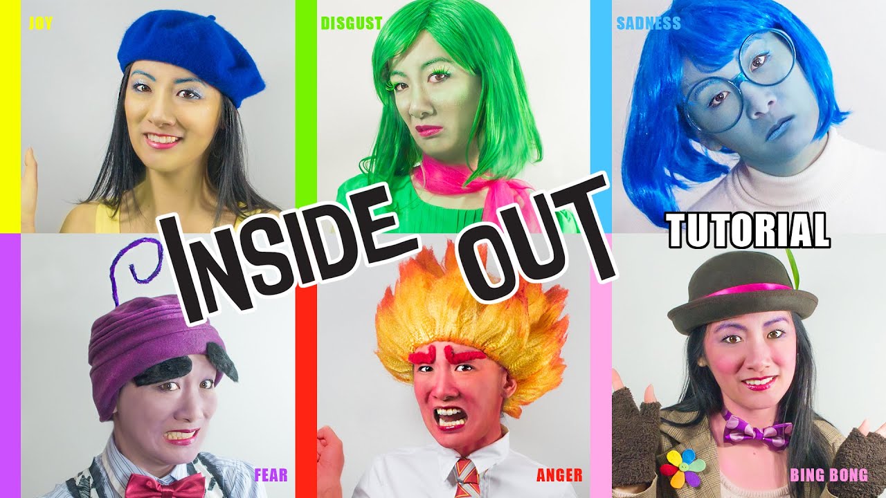 Inside Out JOY MakeUp And Costume Tutorial DIY Halloween YouTube