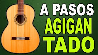 Video thumbnail of "🎸 A PASOS AGIGANTADOS 🎸 TUTORIAL EN GUITARRA MUY SENCILLO PARA PRINCIPIANTE  🎸 Mi Guitarra Cristiana"
