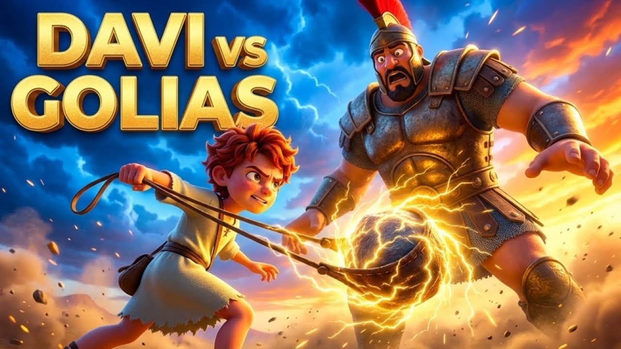 Davi e Golias: A História Completa - Desenho Bíblico (Rock Gospel)