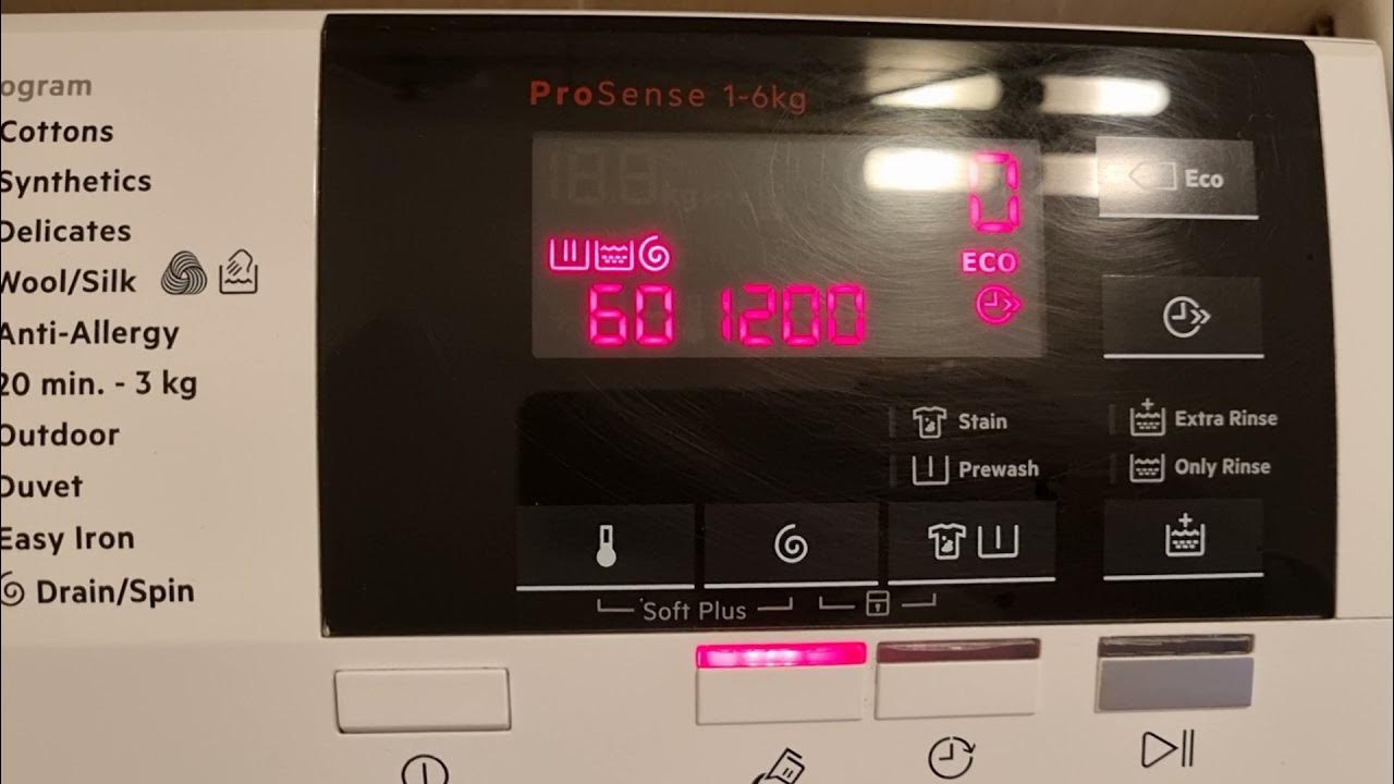 AEG Lavamat 6000 series washing machine test YouTube