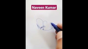 Naveen Kumar Name Signature Request done