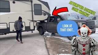 I'm An Idiot: I Attempted A Jackknife In My Brand New 2023 GMC Sierra 3500 Towing My Fifth Wheel...