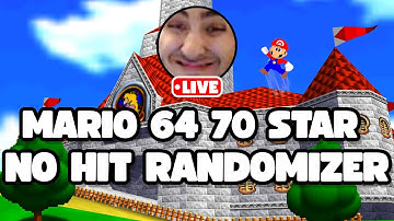 🔴 MARIO 64 70 STAR PERMA DEATH RANDOMIZER ATTEMPT (GOT 64 STARS YDAY)