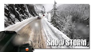 Detour due to SNOW STORM • NOT taking the Coquihalla • Trucking Life 🇨🇦