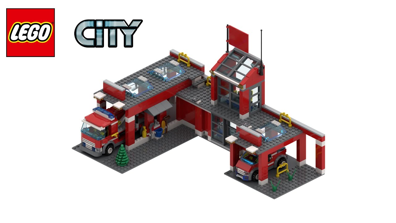 LEGO City 7945 | Fire Station | 2007 - YouTube