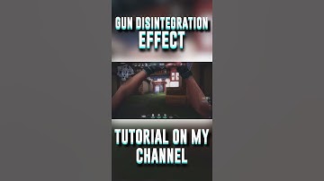 Gun Disintegration Effect Preview #shorts