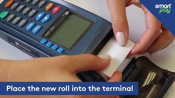 How to change the paper roll on your S90 terminal