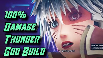 Jump Force CaC Thunder God Build 100% Damage Combo