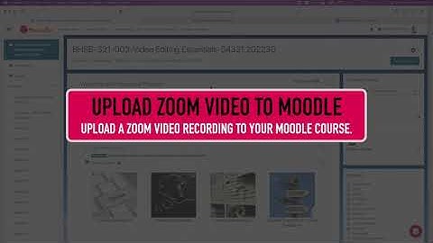 Embed a Zoom Video in Moodle using Kaltura Media Gallery
