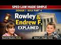 SPED Law Made Simple — Domain I | 001A Part 4: Rowley & Endrew F. Explained