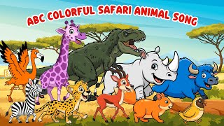 Download Lagu ABC Colorful Safari Animal Song 0115 | ABCs \u0026 Colors Learning Song For Kids | Little Bunny Learns MP3
