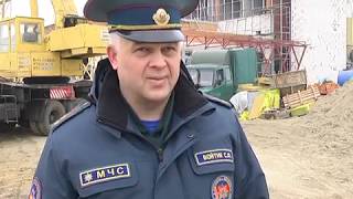 2018-11-13 г. Брест. Этапы строительства пожарного депо. Новости на Буг-ТВ. #бугтв