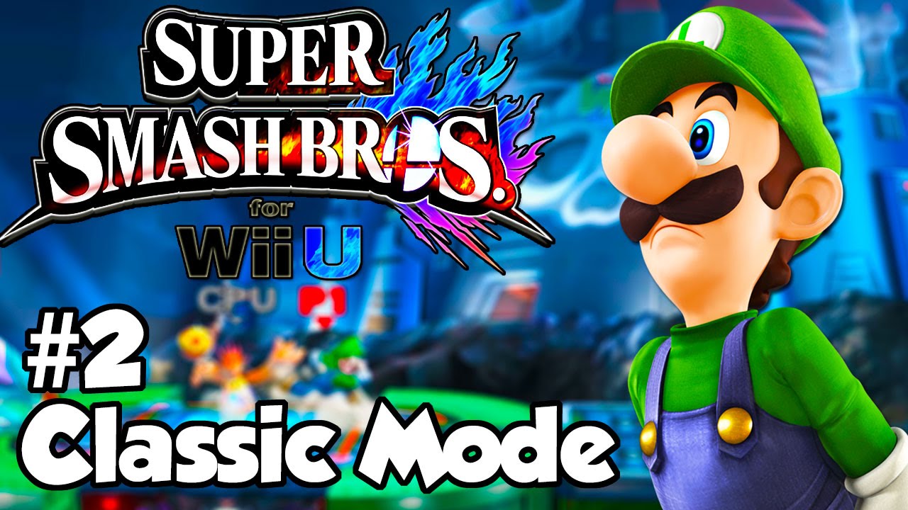 Super Smash Bros. for Wii U - Classic Mode Läpipeluu Osa 2 Luigi - YouTube