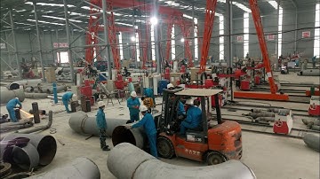 Automatic pipe fabrication workshop