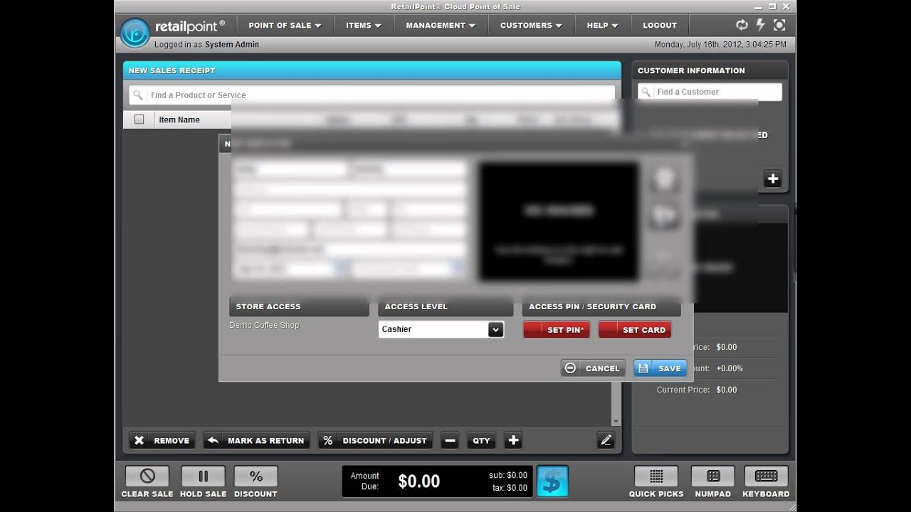Adding Employees - RetailPoint Point of Sale