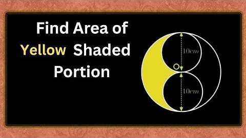 India - Math Olympiad Question | Find Area Of Shaded Portion 