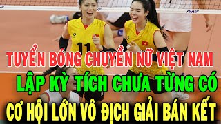 ĐT bóng chuyền nữ Việt Nam lập kì tích chưa từng có trong lịch sử, vinh quang trong tầm tay